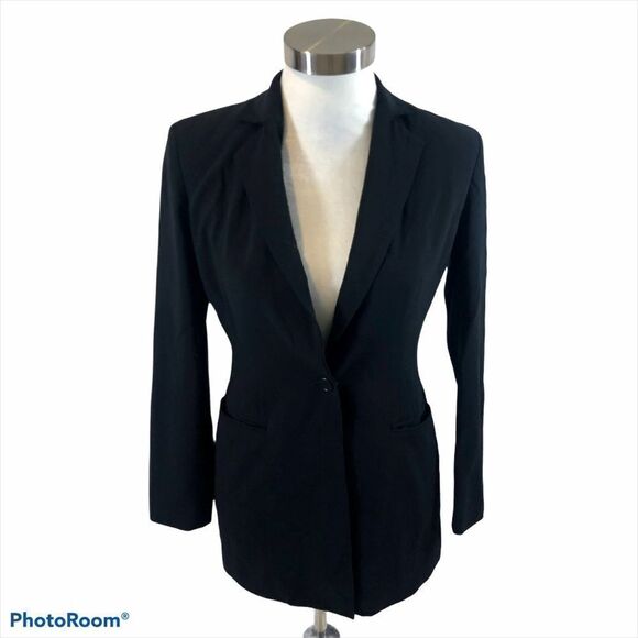 Ladies Emanuel Ungaro Black Single Button‎ Blazer 2